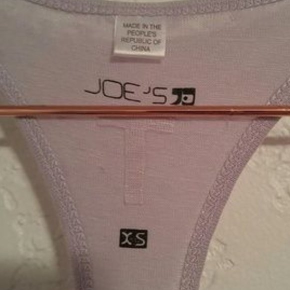 Joe's Jeans Dusty Purple Lilac Top V-Neck Racer Back Tank Tee  SZ XS - Picture 2 of 7